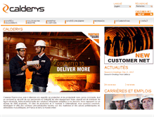 Tablet Screenshot of calderys.fr